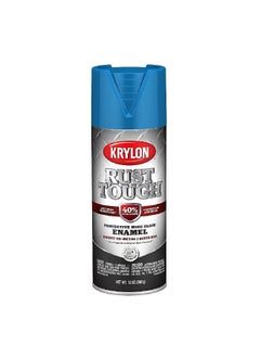 Buy Rust-Tough Protective High Gloss Enamel Direct-to-Metal Quick Dry Spray Paint Blue 12oz K09271008 in Saudi Arabia