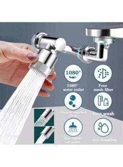 Buy Universal Rotation Faucet Extender Sprayer Head Kitchen Robot Arm Extension Faucets Mixer Aerator Bubbler Water Tap Nozzle in Saudi Arabia