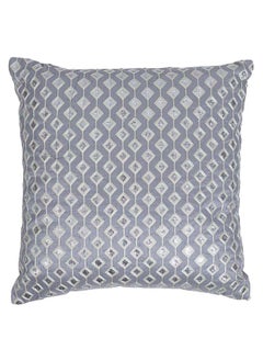 Buy Indy Cushion, Grey & Silver - 40x40 cm in UAE