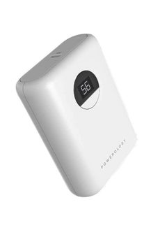 Buy Powerology Ultracompact Power Bank 10000Mah Pd 20W - White in Saudi Arabia