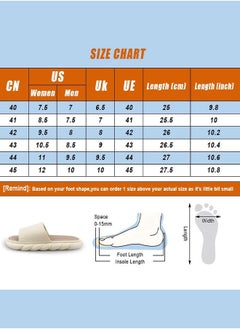 اشتري Pillow Slippers for Women and Men Non Slip Quick Drying House Slides Shower Sandals Extremely Comfy Slippers with Cushioned Thick Sole for Indoor or Outdoor في الامارات