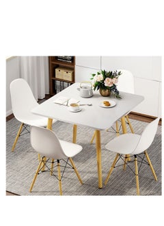 Buy Modern Rectangle Table,  Dining Table, Simple Modern Wood Dining Table for Living Room/Office/Meeting Room/Kitchen/Lounging/Cafeterias (L-SCF-NB-12060) in UAE