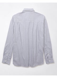 Buy AE Everyday Poplin Striped Button-Up Shirt in Saudi Arabia