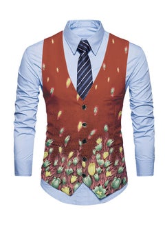 Buy New Fashionable Personalized Printed Men's Suit Vest in Saudi Arabia