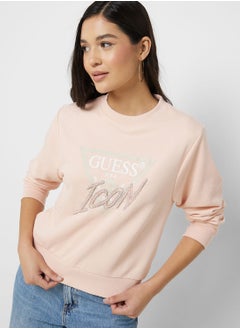 Buy Crew Neck Graphic Sweatshirt in UAE