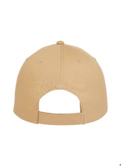 Buy Women's Linear Logo 6 Panel Cap - Cotton, Beige in Saudi Arabia