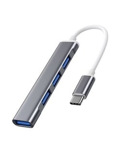 Buy USB C Hub USB C 4-Port Ultra-Slim Type-C to USB（1*USB 3.0 & 3*USB 2.0）USB Splitter USB Adapter Multiport for Mac Book Notebook Phone XPS Windows and More Type C Devices in Saudi Arabia