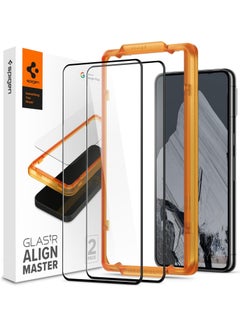 Buy Tempered Glass Screen Protector [GlasTR AlignMaster] designed for Pixel 8 Pro [Case Friendly] - Edge to Edge Protection / 2 Pack in Saudi Arabia