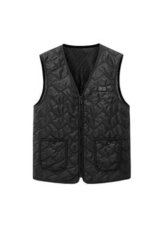 اشتري 2022 Winter new intelligent heating vest mens and womens electric heating double control constant temperature heating vest gear temperature adjustment Black Black في الامارات