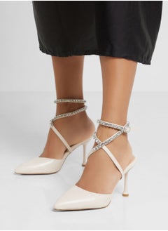 اشتري Diamante Cross Over Strap Pump في الامارات