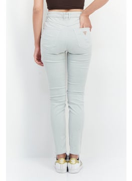 Buy Women Skinny Fit Solid Denim Jeans, Mint Green in UAE