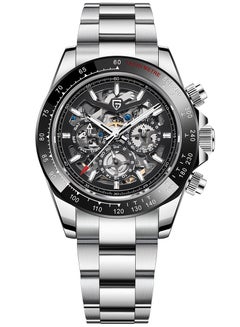 اشتري Men's Watches Automatic Skeleton Mechanical Stainless Steel Wrist Watch for Men في الامارات