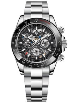 Buy Men's Watches Automatic Skeleton Mechanical Stainless Steel Wrist Watch for Men in Saudi Arabia