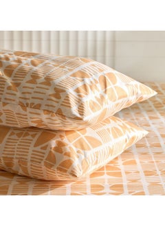 Buy Matrix 3-Pieces Coral King Flat Sheet Set 240 x 240 cm in UAE