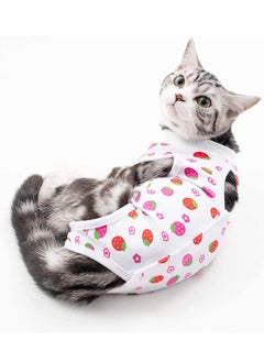 Buy Cat Recovery Suit for Abdominal Wounds or Skin Diseases After Surgery Wear Anti Licking Wounds Breathable E-Collar Alternative for Cats and Dogs Recommended by Vets in UAE