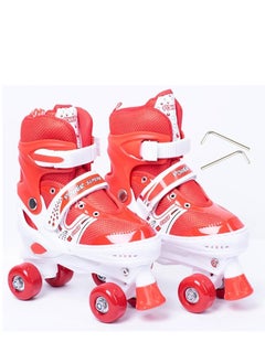 Buy Four Wheel Skate Shoes Size Medium (35-38) Red in Egypt