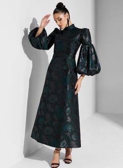 Buy Textured Embossed Jacquard Dress in UAE