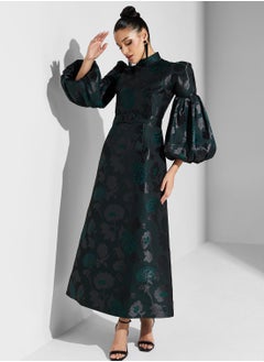 Buy Textured Embossed Jacquard Dress in Saudi Arabia