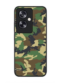 Buy Rugged Black Edge Case for Oppo A79 5G, Slim fit Soft Case Flexible Rubber Edges Anti Drop TPU Gel Thin Cover - Jungle Camo in UAE