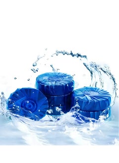 اشتري 5pcs Toilet Cleaning Tablets Blue Foam Cleanser Bathroom Toilet Cleaner Set في الامارات