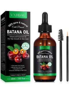 اشتري Natural Batana Oil for Hair Care Hair Conditioner Oil for Thin Hair Repair Damaged Hair Nourishes Thin Hair Scalp Skin and Loss Hair Growth Fit for All Hair Types Raw Batana Oil 60ml في الامارات