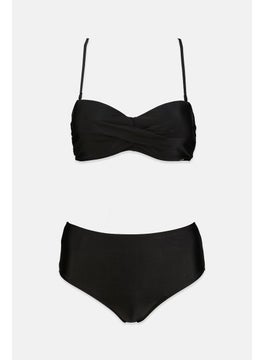 اشتري Women Push Up Two,Piece Bikini Swimwear Set, Black في السعودية