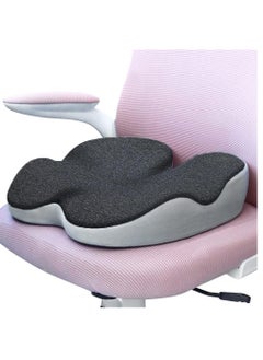 Buy Seat Cushion, Non-Slip Chair Cushion with Memory Foam, Tailbone Cushions for Pressure Relief, Computer & Car Seat Cushion (Black) in Saudi Arabia