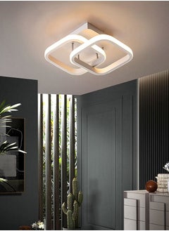 Buy Modern LED Ceiling Light Chic Chandelier Tricolor Hallway Living Room Bedroom 22W White in UAE