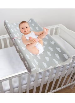 Buy Portable Waterproof Reusable Baby Contoured Changing Pad, Infant Diaper Changing Mat, Baby Nappy Changing Pad with Mat Cover, Safety Strap, Fits All Standard Changing Tables/Dresser Tops in Saudi Arabia