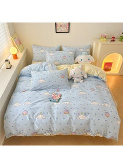 Buy 4-Piece Cinnamoroll Cotton Comfortable Set Bed Sheet Set Children'S Day Gift Birthday Gift 200X230cm in UAE