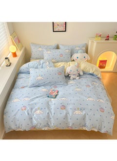 Buy 4-Piece Cinnamoroll Cotton Comfortable Set Bed Sheet Set Children'S Day Gift Birthday Gift 200X230cm in UAE