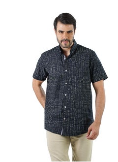 Buy Men's Shirt- cotton - Color Black in Egypt