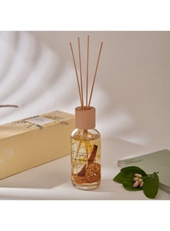 Buy Amara 200 ml Fragrance Diffuser With Wood Lid And Rattan Sticks Lemon And Baby Breath Scents In Glass Bottle For Home Office Living Room L 8.5 X W 8.5 X H 28.6 Cm in UAE