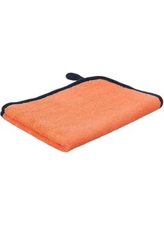 Buy Double-Faced Microfiber Car Cleaning Towel, 30×40 centimeters - Grey and Orange in Egypt