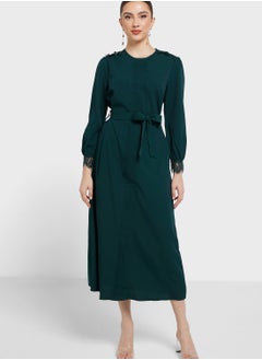 Buy Pintuck Detail A-Line Dress in UAE