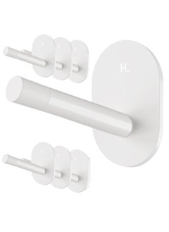 Buy Adhesive Wall Hooks - No Tools, Easy to Use Multi-Function Utility Hooks, Small Sticky Hooks for Hanging Oven Mitts, Kitchenware, Clothes, Towels, Hats, Keys (6 Pack) in Saudi Arabia