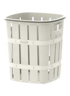 Buy Cedargrain Laundry Bin Plastic Off White 36x36x40 cm 33L in Saudi Arabia