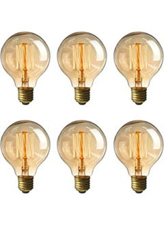 اشتري Victorian Vintage Incandescent A19 Spiral Filament Light Bulb 40Watts 120 Volts في الامارات