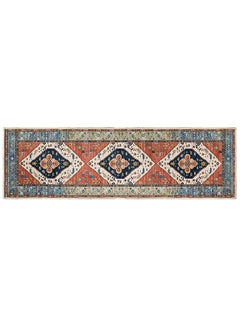 Buy 300cm x 60cm Bohemian Hallway Runner Non-Slip Area Rug with Anti-Slip Backing and Machine Washable for Stairs, Kitchen and Living Room in UAE