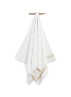 Buy Medusa Bath Towel, Off White - 500 GSM, 70x140 cm in UAE