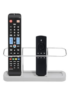 Buy 3 Section Remote Control Hold Pebble Grey & Chrome in Saudi Arabia