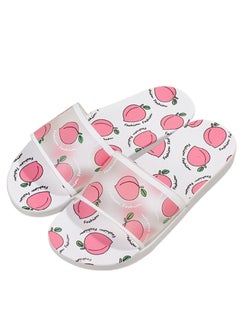 Buy Peach Print Fashion Slide Sandals 38-39 in UAE