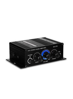 اشتري AK270 Mini Audio 2-Channel Stereo Power Amplifier Portable Sound Amplifier AUX Input Speaker Amp for Car and Home في الامارات