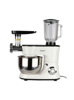 Buy 1000W Electric Stand Mixer With 4.8 Liter Bowl 1.5 Glass Jug And Mixing Accessories in UAE