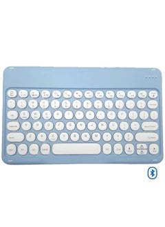 Buy Ultra Slim Bluetooth Keyboard Portable Mini Rechargeable for Apple iPad iPhone Samsung Tablet Phone Smartphone iOS Android Windows 10 inch in Egypt