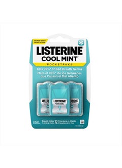 Buy Cool Mint Pocketpaks Breath Strips Kills Bad Breath Germs, 24-Strip Pack, 3 Pack in UAE