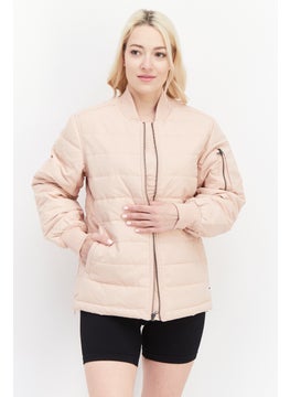 اشتري Women Sportswear Fit Outdoor Bomber Jacket, Light Peach في الامارات