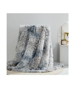 Buy Soft Long Plush Bed Cover Blanket Soft Faux Fur Bedspread Blankets Sofa Bedding Hotel Travel Warm Bedding Blanket in UAE