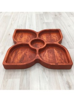 Buy A plate of fun or snacks, a butterfly, handmade from healthy wood, 100% natural colors from the heart of the tree in Egypt