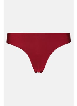 اشتري Women Pain Bikini Bottom, Maroon في الامارات